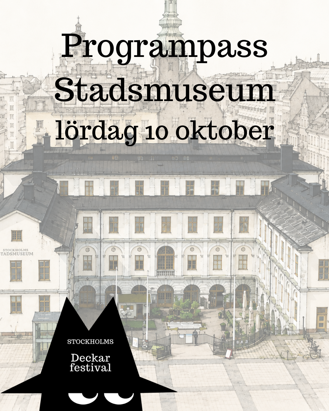 Programpass Stadsmuseet lördag 10 oktober